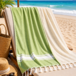 Fouta éponge - Vert Pistache